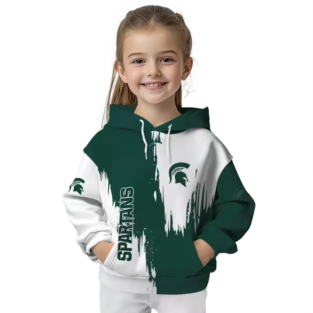 michigan state spartans splatter effect green hoodie top rated michigan state spartans splatter effect green hoodie top rated