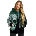 michigan state spartans sugar skull green black hoodie best selling