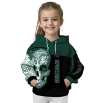 michigan state spartans sugar skull green black hoodie best selling