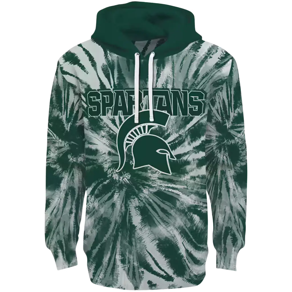 michigan state spartans tie dye pattern green hoodie best selling michigan state spartans tie dye pattern green hoodie best selling