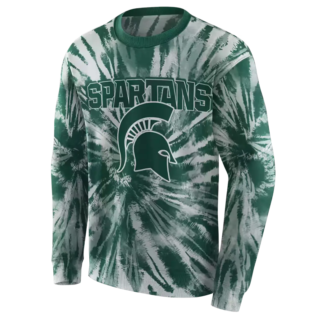 michigan state spartans tie dye pattern green hoodie new arrival michigan state spartans tie dye pattern green hoodie new arrival