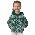 michigan state spartans tie dye pattern green hoodie best selling