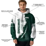 michigan state spartans triangular pattern green white hoodie best selling