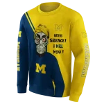 michigan wolverines achmed skull blue hoodie best selling