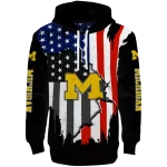 michigan wolverines american pride black hoodie best selling