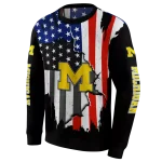 michigan wolverines american pride black hoodie best selling