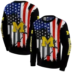 michigan wolverines american pride black hoodie best selling