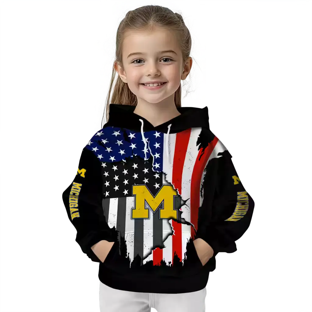 michigan wolverines american pride black hoodie top rated michigan wolverines american pride black hoodie top rated