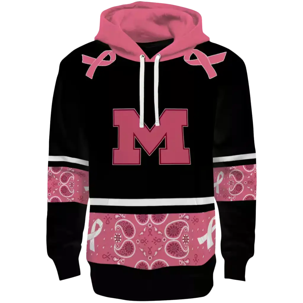 michigan wolverines awareness ribbon black pink hoodie best selling michigan wolverines awareness ribbon black pink hoodie best selling