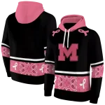 michigan wolverines awareness ribbon black pink hoodie best selling