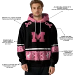 michigan wolverines awareness ribbon black pink hoodie best selling