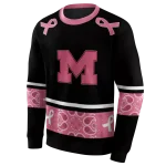 michigan wolverines awareness ribbon black pink hoodie best selling