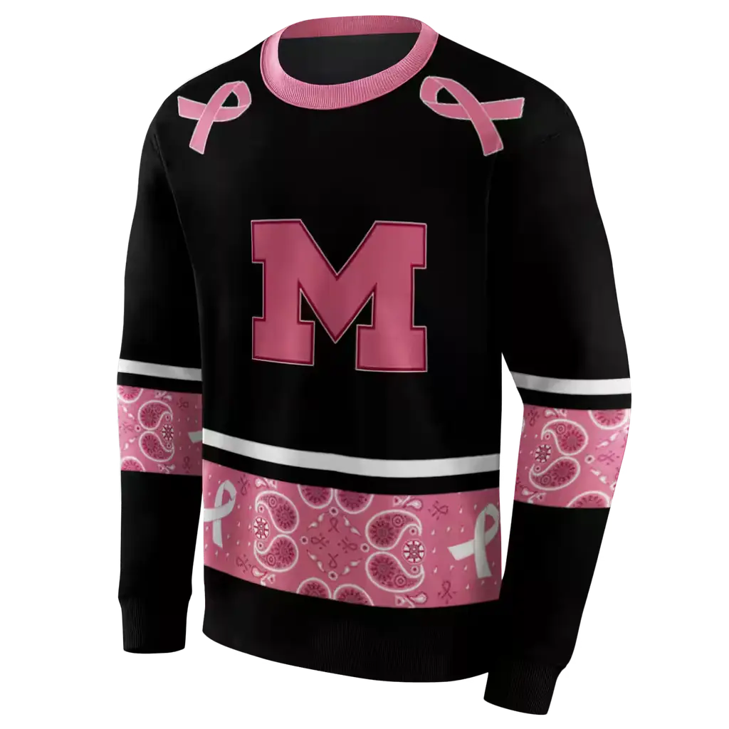 michigan wolverines awareness ribbon black pink hoodie new arrival michigan wolverines awareness ribbon black pink hoodie new arrival