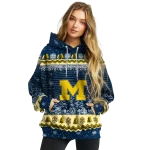 michigan wolverines christmas trees blue hoodie best selling