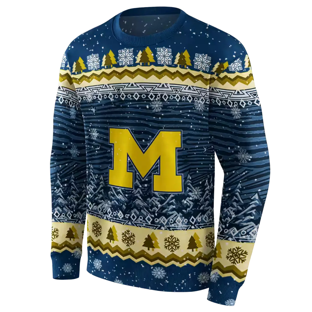 michigan wolverines christmas trees blue hoodie new arrival michigan wolverines christmas trees blue hoodie new arrival