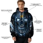 michigan wolverines demonic skull blue black hoodie best selling