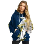 michigan wolverines dynamic slash blue white hoodie best selling