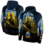 michigan wolverines halloween vibes blue black hoodie best selling