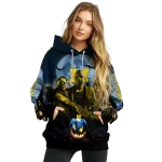 michigan wolverines halloween vibes blue black hoodie best selling