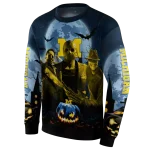 michigan wolverines halloween vibes blue black hoodie best selling