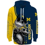 michigan wolverines jack skellington blue hoodie best selling