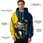 michigan wolverines jack skellington blue hoodie best selling