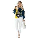 michigan wolverines jack skellington blue hoodie best selling