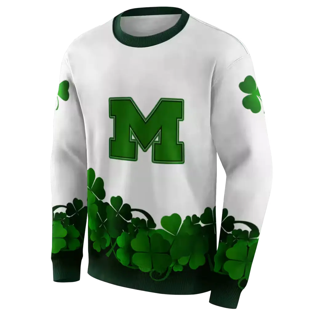 michigan wolverines lucky motif white green hoodie new arrival michigan wolverines lucky motif white green hoodie new arrival