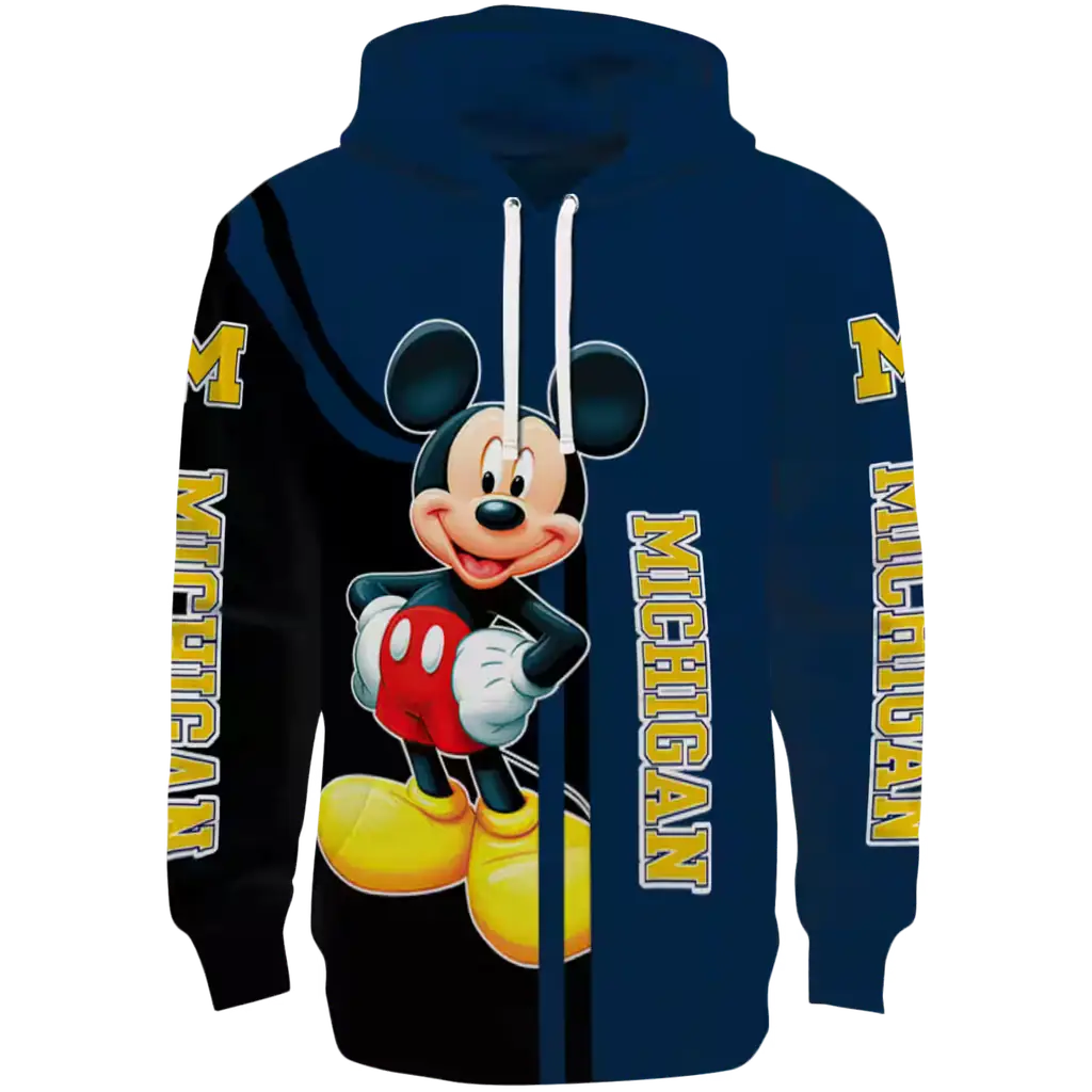 michigan wolverines mickey mouse blue black hoodie best selling michigan wolverines mickey mouse blue black hoodie best selling
