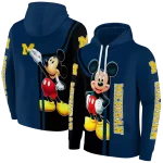 michigan wolverines mickey mouse blue black hoodie best selling
