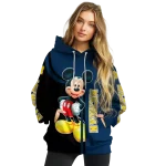 michigan wolverines mickey mouse blue black hoodie best selling