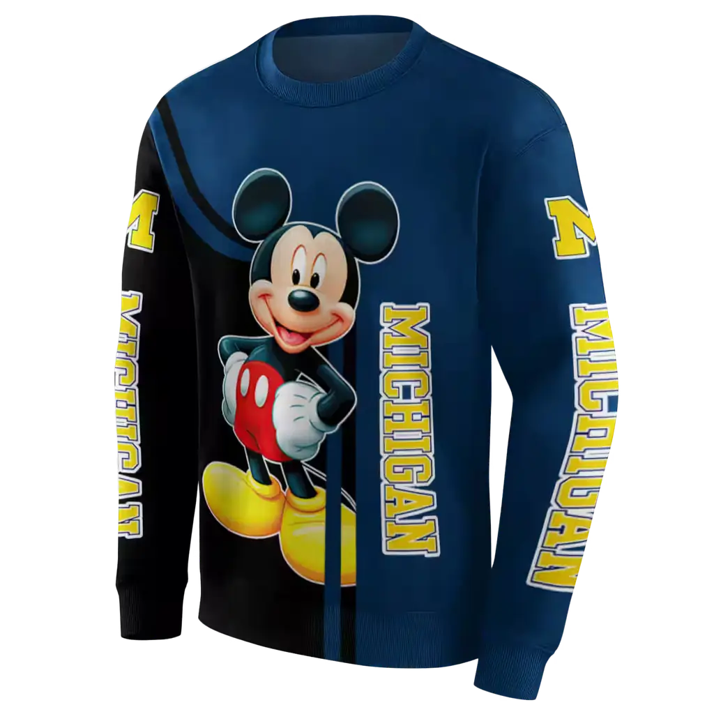 michigan wolverines mickey mouse blue black hoodie new arrival michigan wolverines mickey mouse blue black hoodie new arrival