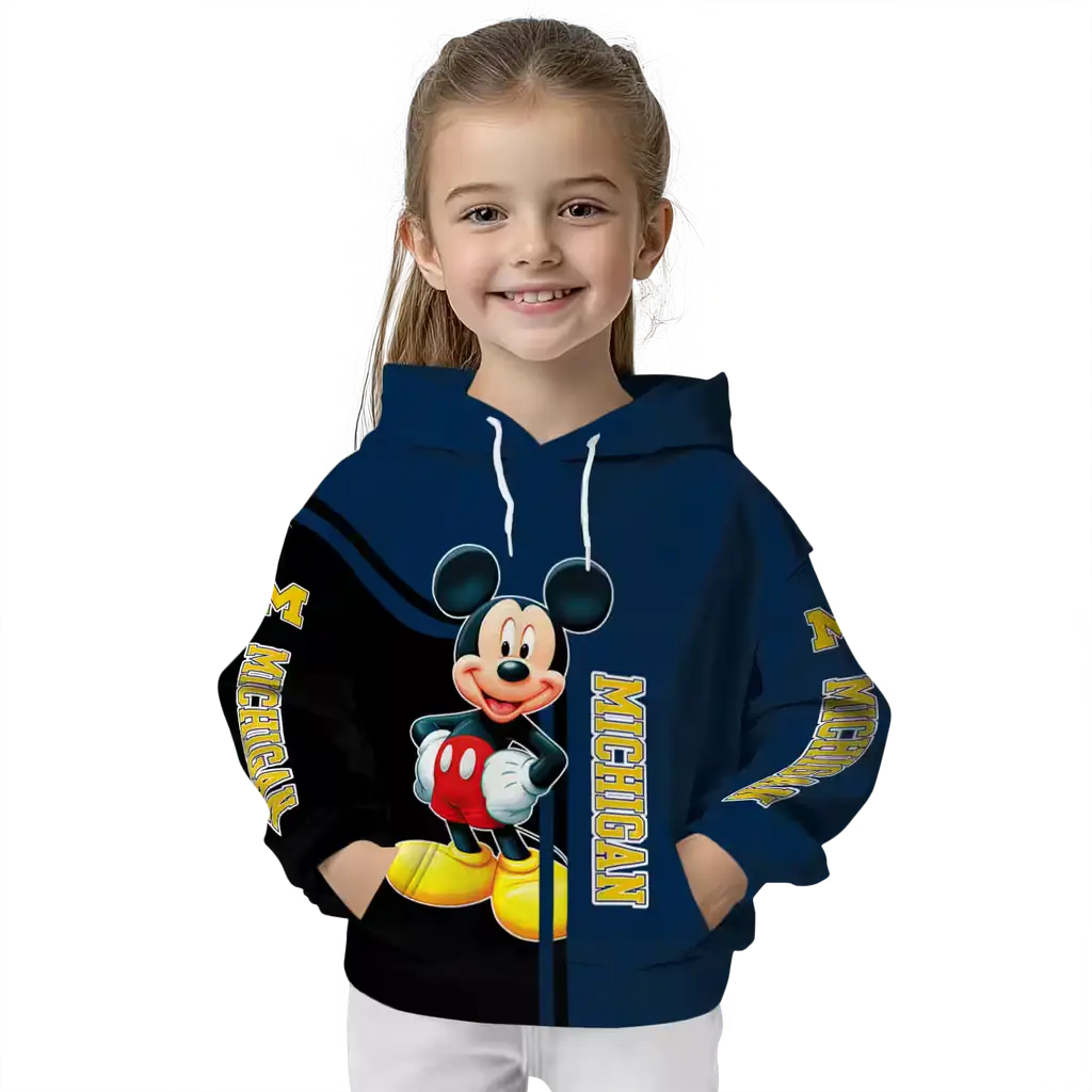 michigan wolverines mickey mouse blue black hoodie top rated michigan wolverines mickey mouse blue black hoodie top rated
