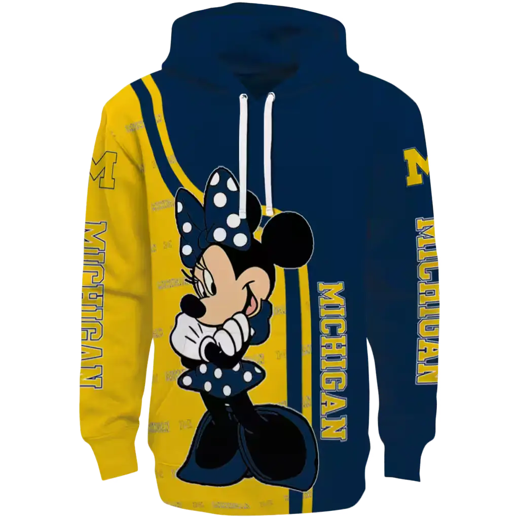 michigan wolverines minnie mouse blue hoodie best selling michigan wolverines minnie mouse blue hoodie best selling
