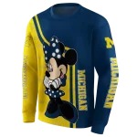 michigan wolverines minnie mouse blue hoodie best selling