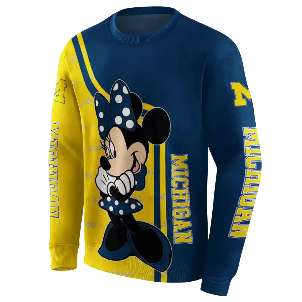 michigan wolverines minnie mouse blue hoodie new arrival michigan wolverines minnie mouse blue hoodie new arrival