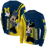 michigan wolverines minnie mouse blue hoodie best selling