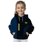 michigan wolverines monogram pattern blue hoodie best selling