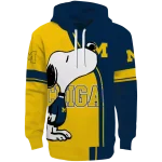 michigan wolverines playful snoopy blue hoodie best selling