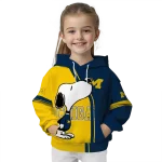 michigan wolverines playful snoopy blue hoodie best selling