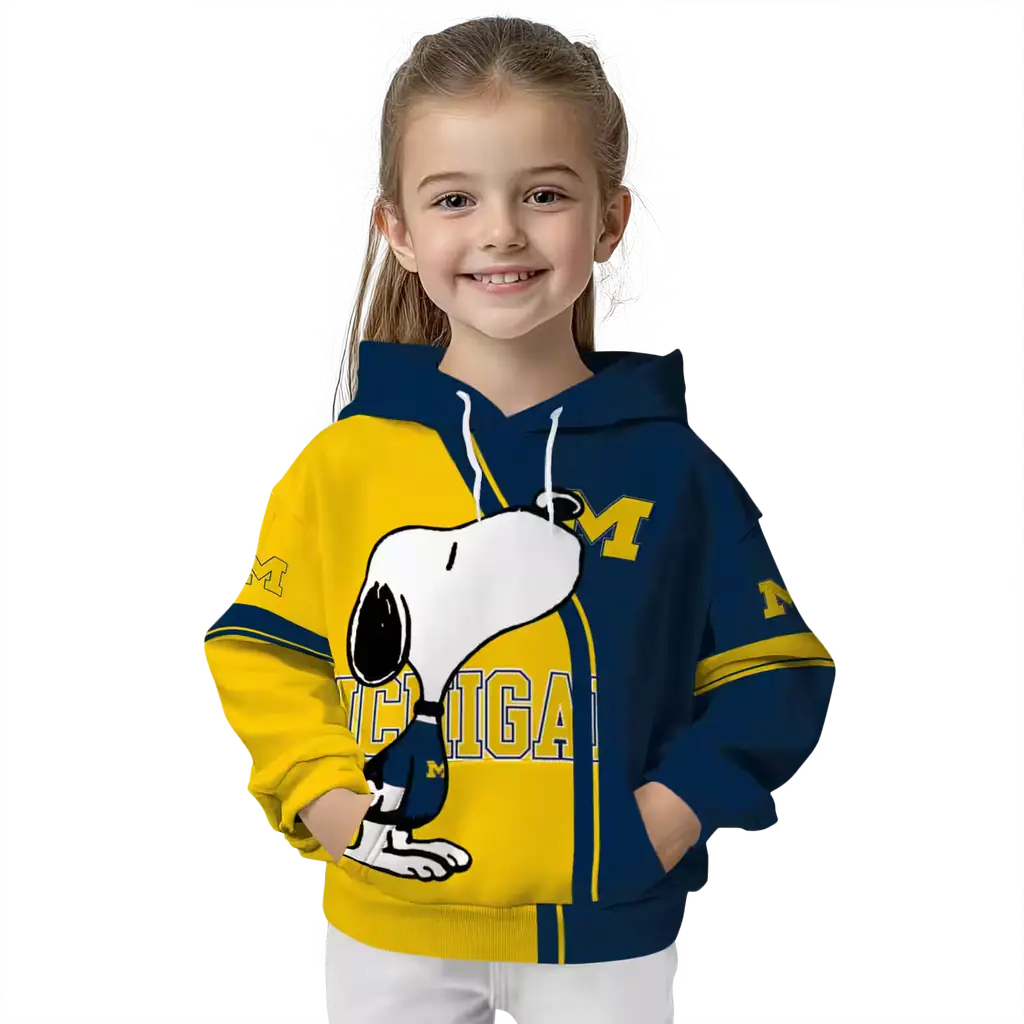 michigan wolverines playful snoopy blue hoodie top rated michigan wolverines playful snoopy blue hoodie top rated