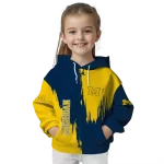 michigan wolverines splatter effect blue hoodie best selling