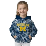 michigan wolverines tie dye pattern blue hoodie best selling