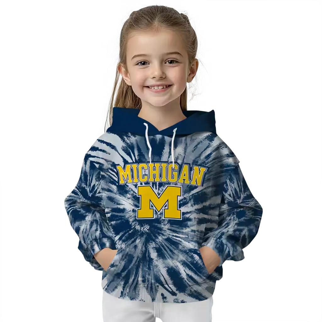 michigan wolverines tie dye pattern blue hoodie top rated michigan wolverines tie dye pattern blue hoodie top rated