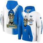 middle tennessee blue raiders achmed skull blue hoodie best selling