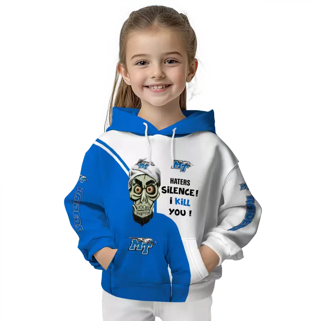 middle tennessee blue raiders achmed skull blue hoodie top rated middle tennessee blue raiders achmed skull blue hoodie top rated