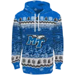 middle tennessee blue raiders christmas trees blue hoodie best selling