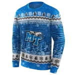 middle tennessee blue raiders christmas trees blue hoodie best selling