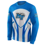 middle tennessee blue raiders concentric lines blue black hoodie best selling