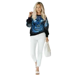 middle tennessee blue raiders demonic skull blue black hoodie best selling